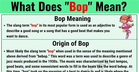 bop slang meaning|bop meaning slang person.